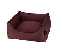 Lit confort carré pour chien Nobby Pet Eco Esat Rouge 80x70x23 cm