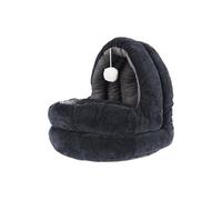Lit Confort Moelleux Noir et Gris pour Animaux - PILOU -