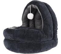 Lit Confort Moelleux Noir et Gris pour Animaux