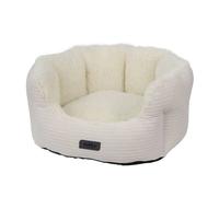 Lit confort ovale pour chien Nobby Pet Kamba Beige 65x57x22 cm