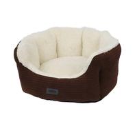 Lit confort ovale pour chien Nobby Pet Kamba Marron 55x50x21 cm