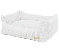 Lit Confortable, canapé pour Le Chien avec Un Oreiller Amovible (Couleur: crème-b (Velours côtelé))