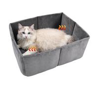 Lit confortable pour chat - Cachette pour chat avec dessous antidérapant, isolé pour chats, chiots, intérieur et extérieur, sommeil apaisant - Voyage d'hiver