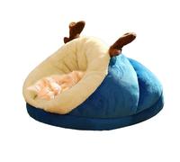 Lit confortable pour chat d'intérieur, sac de couchage épais pour animal de compagnie, bonne durabilité, niche d'hiver pour chat | Niche d'intérieur confortable, maison douce pour chat d'intérieur,