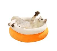 Lit confortable pour chat - Lit chaud pour l'hiver - Lit doux en peluche pour chiot, animaux de compagnie, chat d'intérieur, chaton