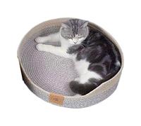 Lit confortable pour chat, lit rond pour chien | Lit rond pour petit chien, chaton, griffoir pour chat - Lit apaisant pour chien, lit pour animaux de compagnie, lit à beignet pour chien, lit de coucha