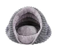 Lit confortable pour chien, abri pour chat, lit mignon pour chiot avec antidérapant, lit pour chaton avec design fermé, fournitures pour animaux de compagnie, grotte pour chat pour un usage