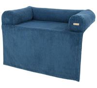 Lit Confortable pour Le Chien à Poser sur Le canapé (Couleur: Bleu Marine (Velours côtelé))