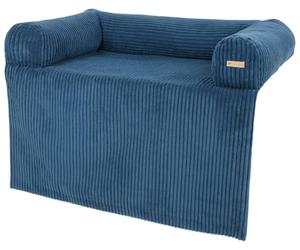 Lit Confortable pour Le Chien à Poser sur Le canapé (Couleur: Bleu Marine (Velours côtelé))