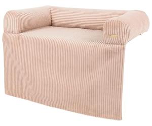 Lit Confortable pour Le Chien à Poser sur Le canapé (Couleur: Rose Clair (Velours côtelé))