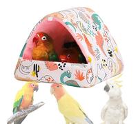 Lit confortable pour perroquets : abri avec coussin suspendu en peluche douce, maison chaude pour oiseaux, espace confortable pour se blottir pour les perroquets, cachette sûre pour le confort du