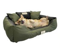 Lit Cordura Premium Imperméable Résistant aux Griffes - Coussin Moelleux Fibre Siliconée pour Chiens Anxieux - Matériaux Eco Anti-Allergiques - Lavable Fabriqué en Pologne - 6 Tailles KING DOG