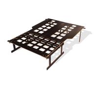 Lit Couchage Fourgon Aménagé Camporan - Lit Pliable avec Matelas, Sommier pour Minivan, legère, Compatible Berlingo Kangoo Rifter Courier II Dokker. sans Matelas