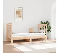 Vidaxl Lit Coulissant 2x(90x190) Cm Bois De Pin Massif Marron