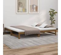 Lit Coulissant Blanc 2x(80x200) cm Bois de Pin Massif Lit de Jour Salon vidaXL