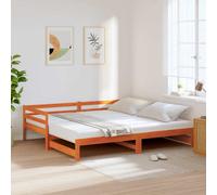 Lit Coulissant Blanc 90x190 cm Bois de Pin Massif Canapé-lit Salon vidaXL