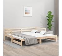 Lit coulissant - MOTHINESSTO - LY3927 - Bois de pin massif - 2 places - 80x200 cm