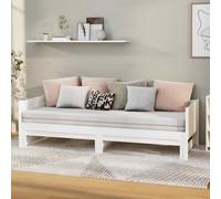 Lit Coulissant Noir Bois de Pin Solide 2x(80x200)cm Lit d’Invité Canapé vidaXL