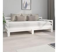 Lit Coulissant Noir Bois de Pin Solide 2x(80x200) cm Lit de Jour Salon vidaXL