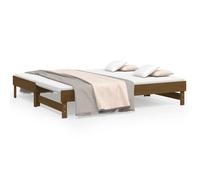 Lit coulissant sans matelas 2x(75 x 190) cm rustique - vidaXL - marron miel - 75 x 190 cm 935bvs98t