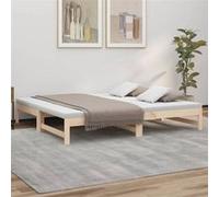 vidaXL Lit coulissant 823414 2x(90x190) cm Bois de pin massif