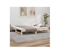 823404 vidaXL Lit coulissant 2x(90x200) cm Bois de pin massif