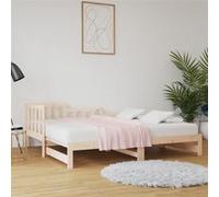 vidaXL Lit Coulissant sans Matelas 2X(90x200) cm Bois de pin Massif