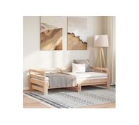 vidaXL Lit Coulissant Lit de Jour Canapé-lit Cadre de Lit d'Invité Lit d'Appoint Canapé de Salon Chambre 80x200 cm Bois de 814694