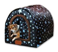 Lit coupe-vent extra large pour chien, rideau de porte chaud et apaisant pour animaux domestiques, niche pour animaux domestiques, maison, igloo pour chat, doux, imperméable, amovible, anti-anxiété
