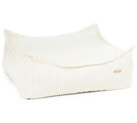 Lit Coussin Douillet, canapé Confortable, lit pour Chien, Chat, 60x60 (Couleur: crème (Velours côtelé))