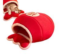 Lit Couvert pour Chat, Doux antidérapant, lit cachette pour Chat, Chiot, Chaton et Petit Animal de Compagnie, intérieur et extérieur, Maison, Hiver