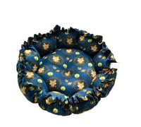 Lit créatif avec cordon de serrage doux et chaud à double usage réglable pour animaux de compagnie pour chats, chiots (renard bleu, 70 cm)