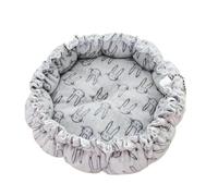 Lit créatif doux et chaud avec cordon de serrage réglable à double usage pour animaux de compagnie pour chats, chiots (lapin gris, 70 cm)