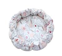 Lit créatif doux et chaud avec cordon de serrage réglable à double usage pour animaux de compagnie pour chats, chiots (café, 70 cm)