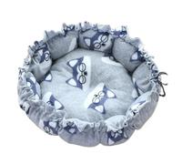 Lit créatif doux et chaud avec cordon de serrage réglable à double usage pour animaux de compagnie pour chats, chiots (chien gris, 70 cm)
