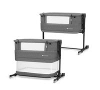 Lit d’appoint 3 en 1 Kinderkraft NESTE GROW Cododo Bébé Réglable 5 Hauteurs & Inclinaison 2 Positions, Gris Foncé