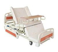 Lit d'allaitement manuel à domicile avec matelas haut de gamme - Réglable pour soins à domicile et établissements médicaux - Roulettes à mobilité facile