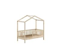 Vipack Lit enfant en bois de pin massif Dallas - 70 x 140 cm - DAHK7010