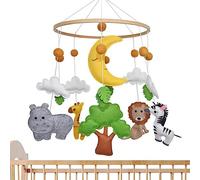 lit d'animal des bois pour bébés - Décor pépinière sur le thème des animaux la forêt Jouet sucette | Cloche lit en bois pour forêt, berceau d'animaux la ferme - Décor Rianpesn