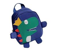 Lit dans un sac à dos pour enfants de 5 à 10 ans avec motif dinosaure mignon en peluche pour bébé garçon - Petit sac à bandoulière pour maternelle - Sac de voyage pour Noël, anniversaire, bleu, taille