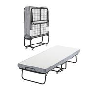 Lit d'Appoint - DUOKU - Double Pliant - Matelas Mémoire de Forme 10 cm - Cadre Métal Robuste - 1 Place