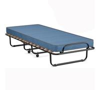 Lit d'appoint pliable avec matelas en mousse à mémoire de forme, portable, solution peu encombrante pour un couchage supplémentaire dans les petits espaces
