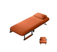 Lit d'appoint pliable en coton et lin, cinq niveaux réglables, support solide, pour la maison, le bureau, les chambres