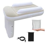 Lit d'avion autogonflant pour tout-petits, lit de voyage gonflable électrique pour enfants, extension de siège d'avion portable, lit de bébé, lit gonflable pour siège de vol, voiture, train