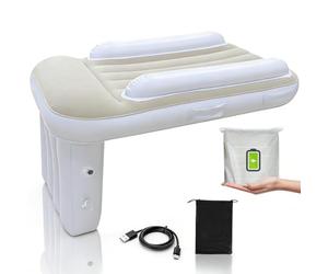 Lit d'avion autogonflant pour tout-petits, lit de voyage gonflable électrique pour enfants, extension de siège d'avion portable, lit de bébé, lit gonflable pour siège de vol, voiture, train