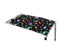 Lit d'avion, extension de siège pliable, sécurité des bords renforcés, repose-pieds de voyage doux, solution de couchage portable pour avion, train, voyages de nuit, temps de jeu, 76 x 44,5 cm