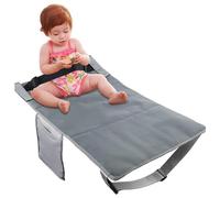 Lit d'avion pour tout-petit, extension de siège d'enfants réglables pliants pour enfants avec sac de rangement pour la plupart des sièges d'avion (Gris)