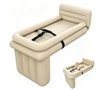 Lit D'Avion Pour Tout-Petit,Extension SièGe Enfants,Hamac Voyage Gonflable | Compact,Doux RéGlable,Sieste Repos Confortable Position AllongéE,Pour L'Avion,Voiture Train,Indispensable Vacances Avec BéBé