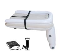 Lit d'avion pour tout-petit, matelas de voyage gonflable, en PVC pour , côtés de sécurité surélevés, valve de gonflage rapide, design peu encombrant, soutien confortable, parfait pour avion