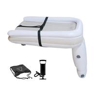 Lit d'avion pour tout-petit, matelas de voyage gonflable, en PVC pour enfants, côtés de sécurité surélevés, valve de gonflage rapide, design peu encombrant, soutien confortable, parfait pour avion